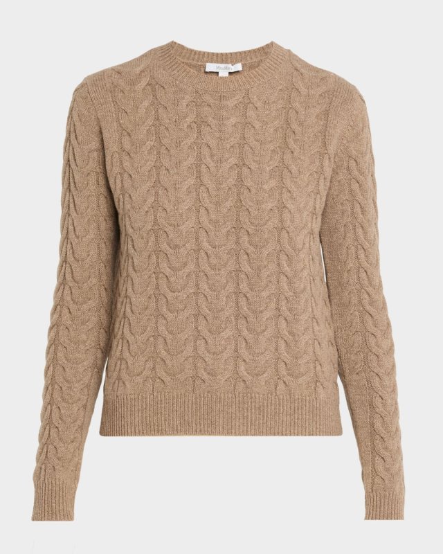 Crewneck Cashmere Fisherman Sweater